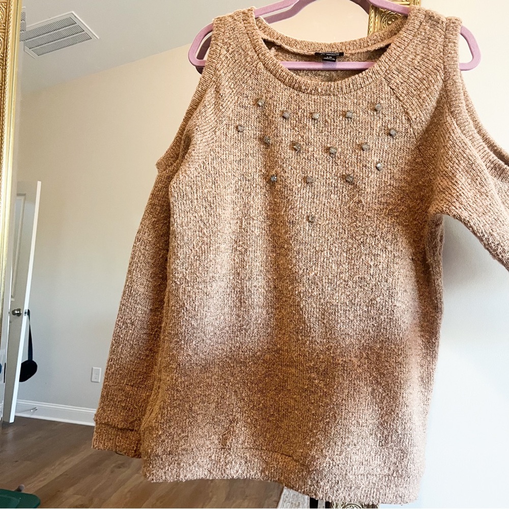 Hommage Cold Shoulder Sweater